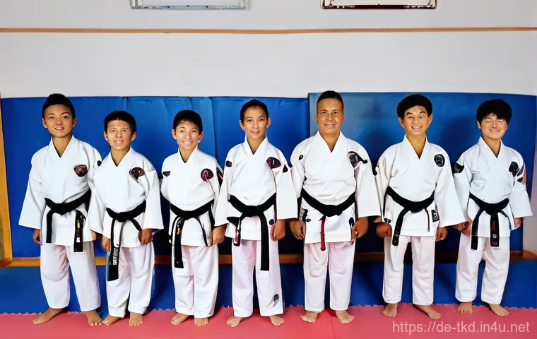 태권도 수련비 비교 - **Prompt 1: A Beginner's First Steps in a Community Taekwondo Club**
    "A diverse group of individ...