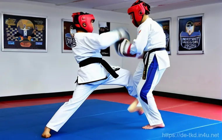 태권도 수련비 비교 - **Prompt 1: A Beginner's First Steps in a Community Taekwondo Club**
    "A diverse group of individ...