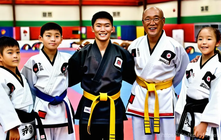 태권도 수련비 비교 - **Prompt 2: Dynamic Sparring Session at a Modern Taekwondo School**
    "Two adult Taekwondo practit...