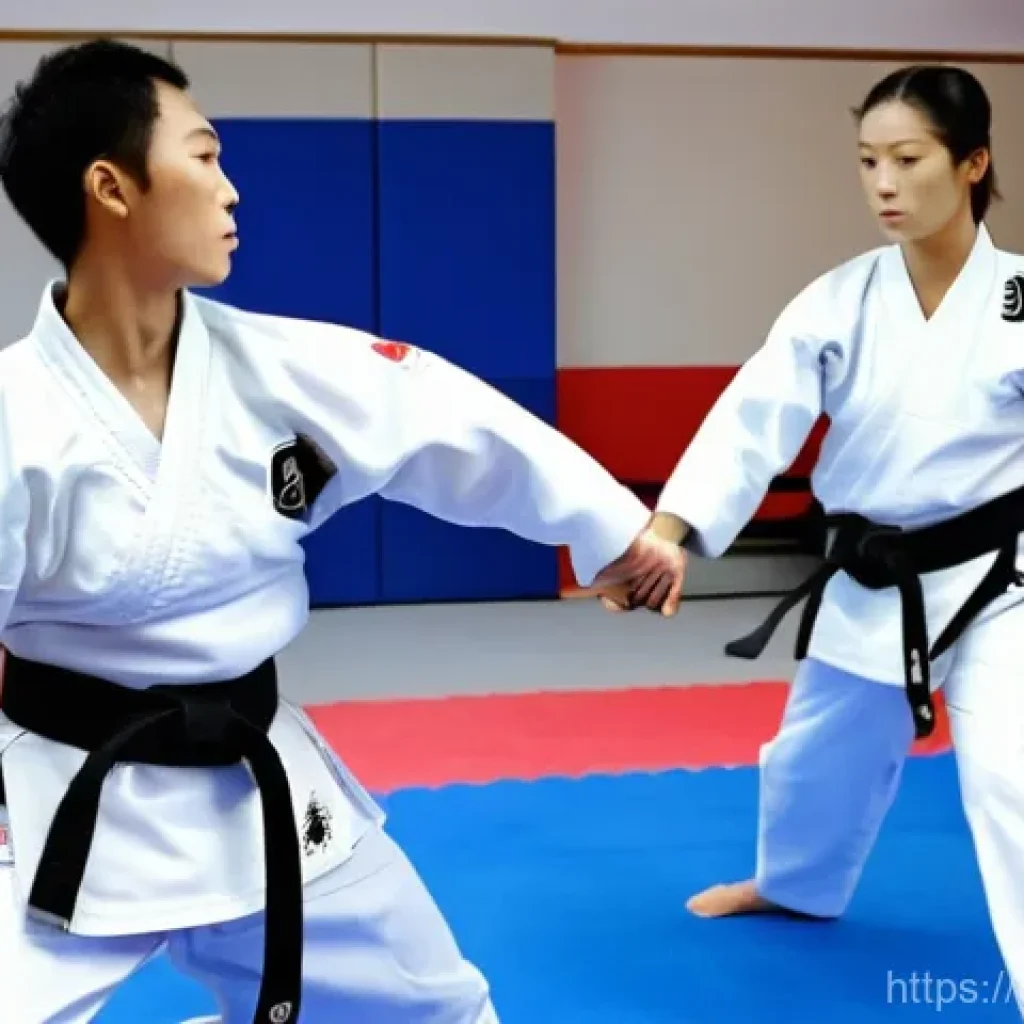 태권도 도장에서의 안전 규정 - **Prompt 1: Elite Taekwondo Sparring with Advanced Protection**
"A dynamic, wide-angle shot of t...