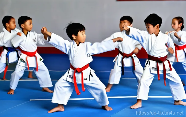 태권도 정신 수양의 중요성 - **Prompt 1: Inner Strength and Focus Amidst Modern Life**
    "A diverse adult Taekwondo practitione...